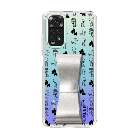 Slim Protection Case - STAND & RING RIBBON Silver［ Rune Naito - RUNE Animal Dog ］