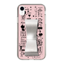 Slim Protection Case - STAND & RING RIBBON Silver［ Rune Naito - RUNE Girl Retro & Modern - Pink ］