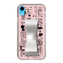 Slim Protection Case - STAND & RING RIBBON Silver［ Rune Naito - RUNE Girl Retro & Modern - Pink ］