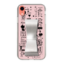 Slim Protection Case - STAND & RING RIBBON Silver［ Rune Naito - RUNE Girl Retro & Modern - Pink ］
