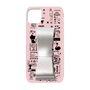 Slim Protection Case - STAND & RING RIBBON Silver［ Rune Naito - RUNE Girl Retro & Modern - Pink ］
