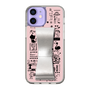Slim Protection Case - STAND & RING RIBBON Silver［ Rune Naito - RUNE Girl Retro & Modern - Pink ］