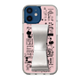 Slim Protection Case - STAND & RING RIBBON Silver［ Rune Naito - RUNE Girl Retro & Modern - Pink ］