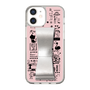 Slim Protection Case - STAND & RING RIBBON Silver［ Rune Naito - RUNE Girl Retro & Modern - Pink ］
