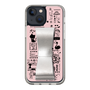 Slim Protection Case - STAND & RING RIBBON Silver［ Rune Naito - RUNE Girl Retro & Modern - Pink ］