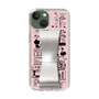 Slim Protection Case - STAND & RING RIBBON Silver［ Rune Naito - RUNE Girl Retro & Modern - Pink ］