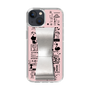Slim Protection Case - STAND & RING RIBBON Silver［ Rune Naito - RUNE Girl Retro & Modern - Pink ］