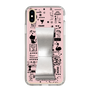 Slim Protection Case - STAND & RING RIBBON Silver［ Rune Naito - RUNE Girl Retro & Modern - Pink ］