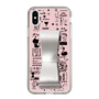 Slim Protection Case - STAND & RING RIBBON Silver［ Rune Naito - RUNE Girl Retro & Modern - Pink ］