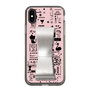 Slim Protection Case - STAND & RING RIBBON Silver［ Rune Naito - RUNE Girl Retro & Modern - Pink ］