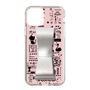 Slim Protection Case - STAND & RING RIBBON Silver［ Rune Naito - RUNE Girl Retro & Modern - Pink ］