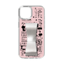 Slim Protection Case - STAND & RING RIBBON Silver［ Rune Naito - RUNE Girl Retro & Modern - Pink ］