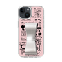 Slim Protection Case - STAND & RING RIBBON Silver［ Rune Naito - RUNE Girl Retro & Modern - Pink ］