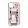 Slim Protection Case - STAND & RING RIBBON Silver［ Rune Naito - RUNE Girl Retro & Modern - Pink ］