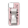 Slim Protection Case - STAND & RING RIBBON Silver［ Rune Naito - RUNE Girl Retro & Modern - Pink ］