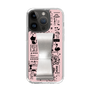 Slim Protection Case - STAND & RING RIBBON Silver［ Rune Naito - RUNE Girl Retro & Modern - Pink ］