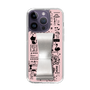 Slim Protection Case - STAND & RING RIBBON Silver［ Rune Naito - RUNE Girl Retro & Modern - Pink ］