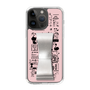 Slim Protection Case - STAND & RING RIBBON Silver［ Rune Naito - RUNE Girl Retro & Modern - Pink ］