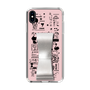 Slim Protection Case - STAND & RING RIBBON Silver［ Rune Naito - RUNE Girl Retro & Modern - Pink ］
