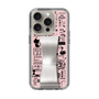 Slim Protection Case - STAND & RING RIBBON Silver［ Rune Naito - RUNE Girl Retro & Modern - Pink ］
