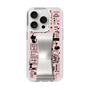 Slim Protection Case - STAND & RING RIBBON Silver［ Rune Naito - RUNE Girl Retro & Modern - Pink ］
