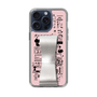 Slim Protection Case - STAND & RING RIBBON Silver［ Rune Naito - RUNE Girl Retro & Modern - Pink ］