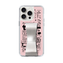 Slim Protection Case - STAND & RING RIBBON Silver［ Rune Naito - RUNE Girl Retro & Modern - Pink ］
