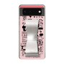 Slim Protection Case - STAND & RING RIBBON Silver［ Rune Naito - RUNE Girl Retro & Modern - Pink ］