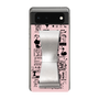 Slim Protection Case - STAND & RING RIBBON Silver［ Rune Naito - RUNE Girl Retro & Modern - Pink ］