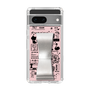Slim Protection Case - STAND & RING RIBBON Silver［ Rune Naito - RUNE Girl Retro & Modern - Pink ］