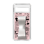 Slim Protection Case - STAND & RING RIBBON Silver［ Rune Naito - RUNE Girl Retro & Modern - Pink ］