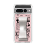 Slim Protection Case - STAND & RING RIBBON Silver［ Rune Naito - RUNE Girl Retro & Modern - Pink ］