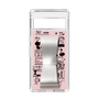 Slim Protection Case - STAND & RING RIBBON Silver［ Rune Naito - RUNE Girl Retro & Modern - Pink ］