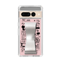 Slim Protection Case - STAND & RING RIBBON Silver［ Rune Naito - RUNE Girl Retro & Modern - Pink ］