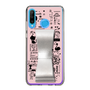 Slim Protection Case - STAND & RING RIBBON Silver［ Rune Naito - RUNE Girl Retro & Modern - Pink ］