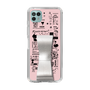 Slim Protection Case - STAND & RING RIBBON Silver［ Rune Naito - RUNE Girl Retro & Modern - Pink ］