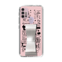 Slim Protection Case - STAND & RING RIBBON Silver［ Rune Naito - RUNE Girl Retro & Modern - Pink ］