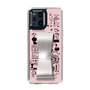 Slim Protection Case - STAND & RING RIBBON Silver［ Rune Naito - RUNE Girl Retro & Modern - Pink ］