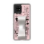 Slim Protection Case - STAND & RING RIBBON Silver［ Rune Naito - RUNE Girl Retro & Modern - Pink ］