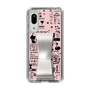 Slim Protection Case - STAND & RING RIBBON Silver［ Rune Naito - RUNE Girl Retro & Modern - Pink ］