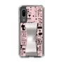 Slim Protection Case - STAND & RING RIBBON Silver［ Rune Naito - RUNE Girl Retro & Modern - Pink ］