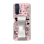 Slim Protection Case - STAND & RING RIBBON Silver［ Rune Naito - RUNE Girl Retro & Modern - Pink ］