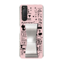 Slim Protection Case - STAND & RING RIBBON Silver［ Rune Naito - RUNE Girl Retro & Modern - Pink ］