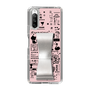 Slim Protection Case - STAND & RING RIBBON Silver［ Rune Naito - RUNE Girl Retro & Modern - Pink ］
