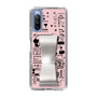Slim Protection Case - STAND & RING RIBBON Silver［ Rune Naito - RUNE Girl Retro & Modern - Pink ］