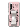 Slim Protection Case - STAND & RING RIBBON Silver［ Rune Naito - RUNE Girl Retro & Modern - Pink ］