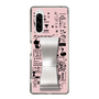 Slim Protection Case - STAND & RING RIBBON Silver［ Rune Naito - RUNE Girl Retro & Modern - Pink ］