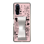Slim Protection Case - STAND & RING RIBBON Silver［ Rune Naito - RUNE Girl Retro & Modern - Pink ］
