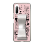 Slim Protection Case - STAND & RING RIBBON Silver［ Rune Naito - RUNE Girl Retro & Modern - Pink ］