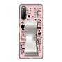 Slim Protection Case - STAND & RING RIBBON Silver［ Rune Naito - RUNE Girl Retro & Modern - Pink ］